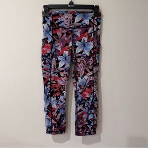 Lululemon speed up crop lush lilies floral print leggings size 4